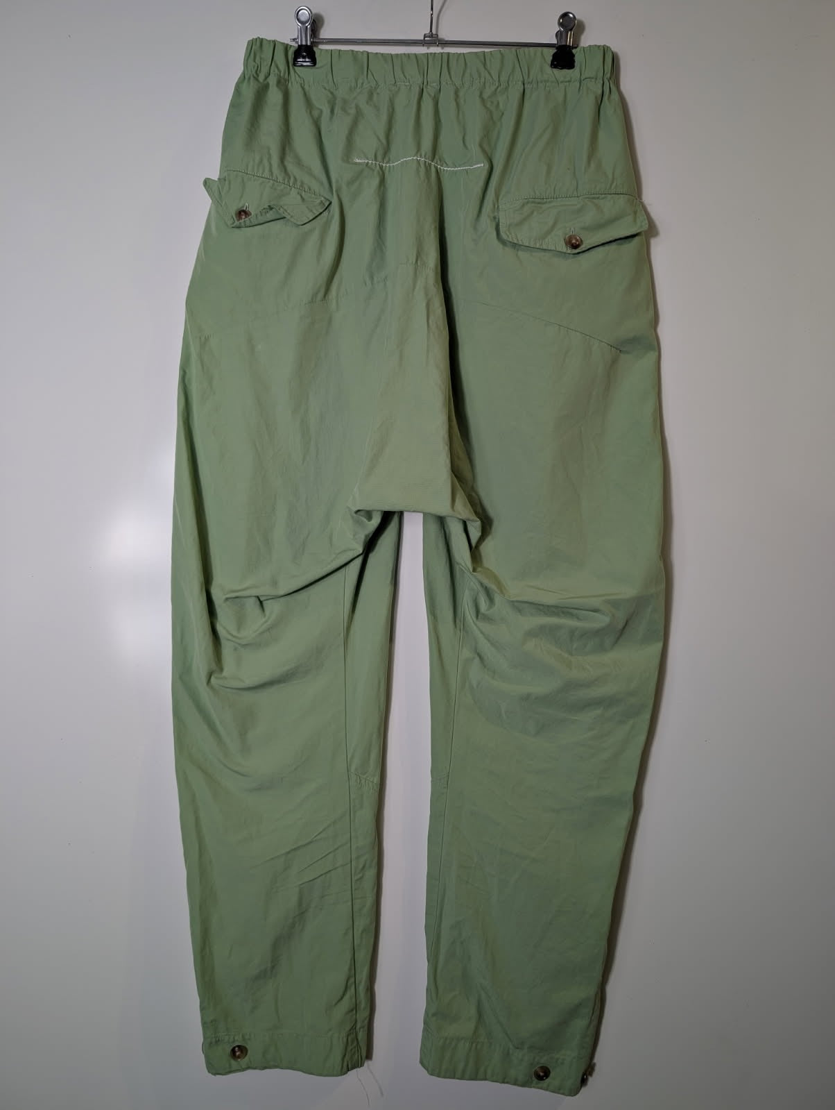 Bassike Sage Green Lightweight Casual Pants - Size 1 - Image 7