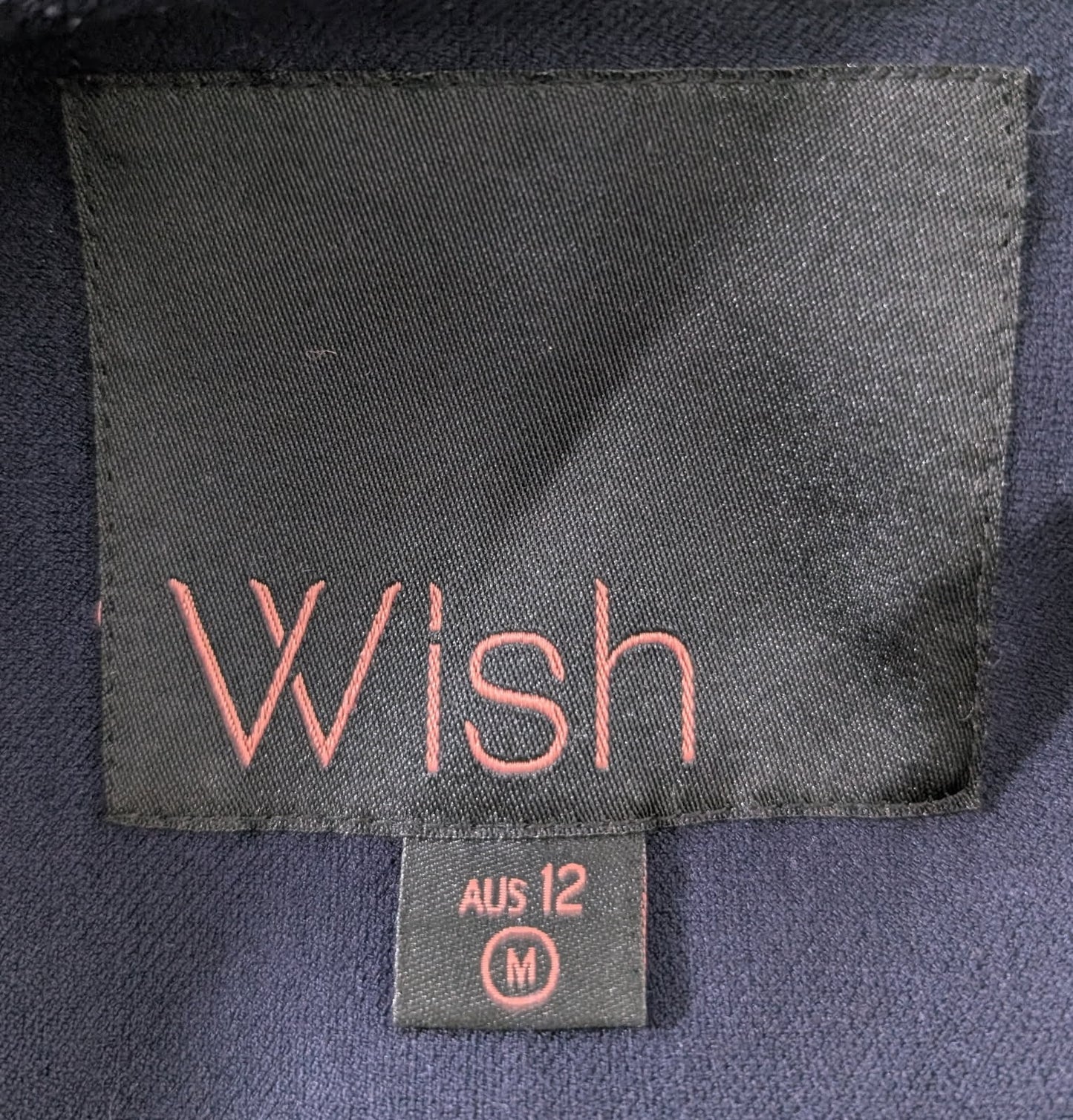 Wish Australia Arosa Blazer Jacket - Navy Blue Zipper Detail Size 12 - Image 9