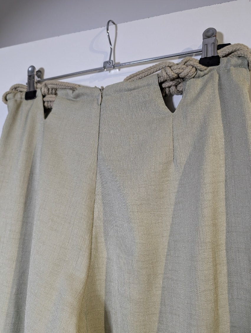 Dion Lee Rope-Detail Trousers Beige Women's Size XS - Image 7