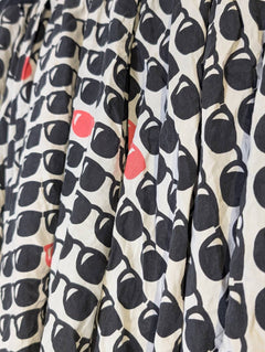 Ginger & Smart Skater Skirt - Sunglasses Print Cotton Silk Blend - Image 7