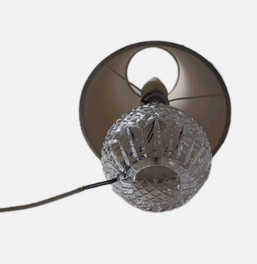 Waterford Crystal Lismore Table Lamp - Vintage Faceted Cut Crystal Base - Image 7