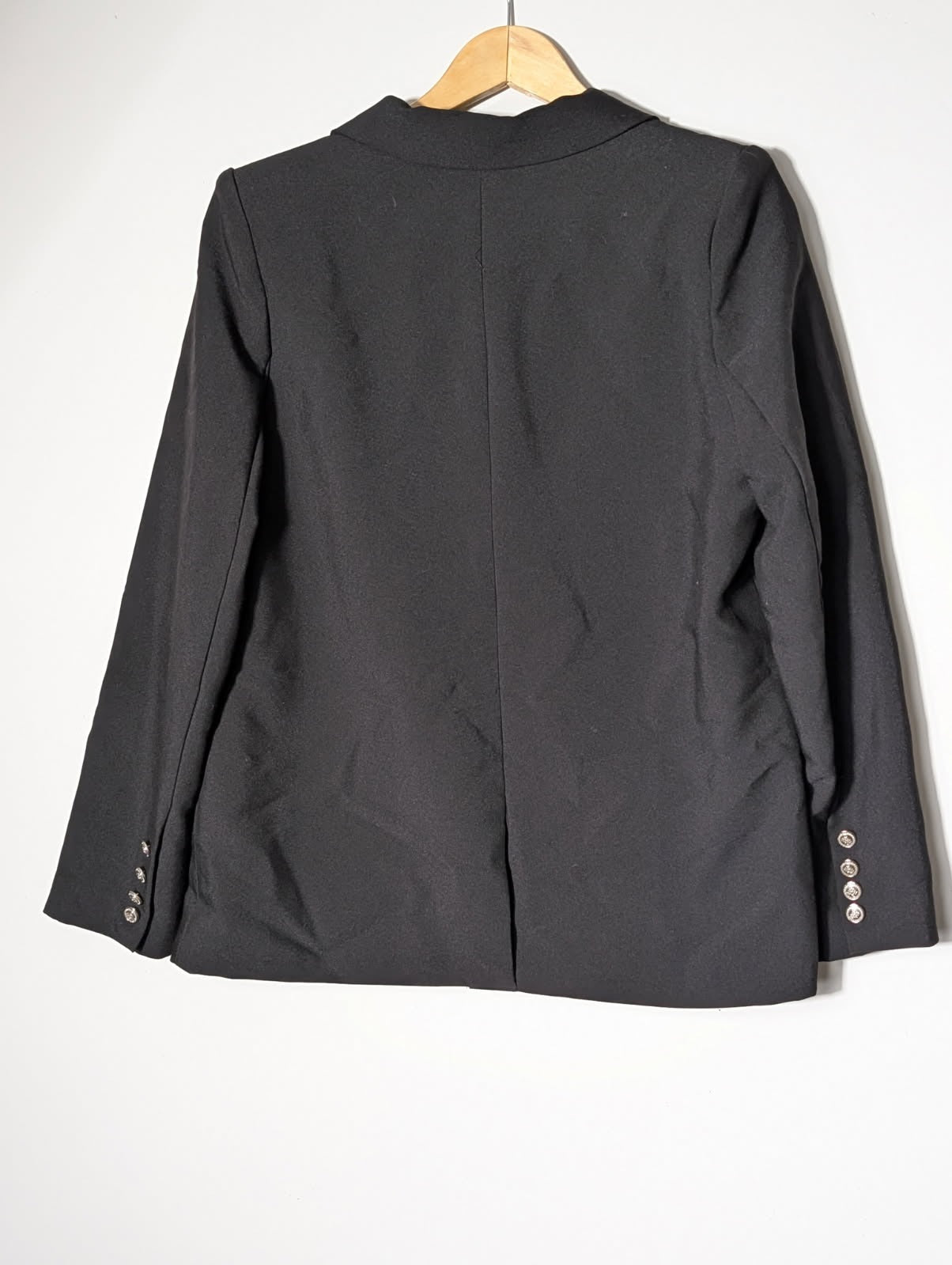 Gordon Smith Double-Breasted Blazer Black Women's Size 10 - Image 7