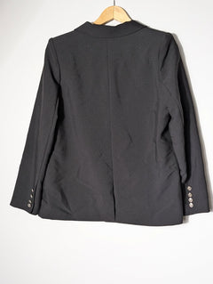 Gordon Smith Double-Breasted Blazer Black Women's Size 10 - Image 7