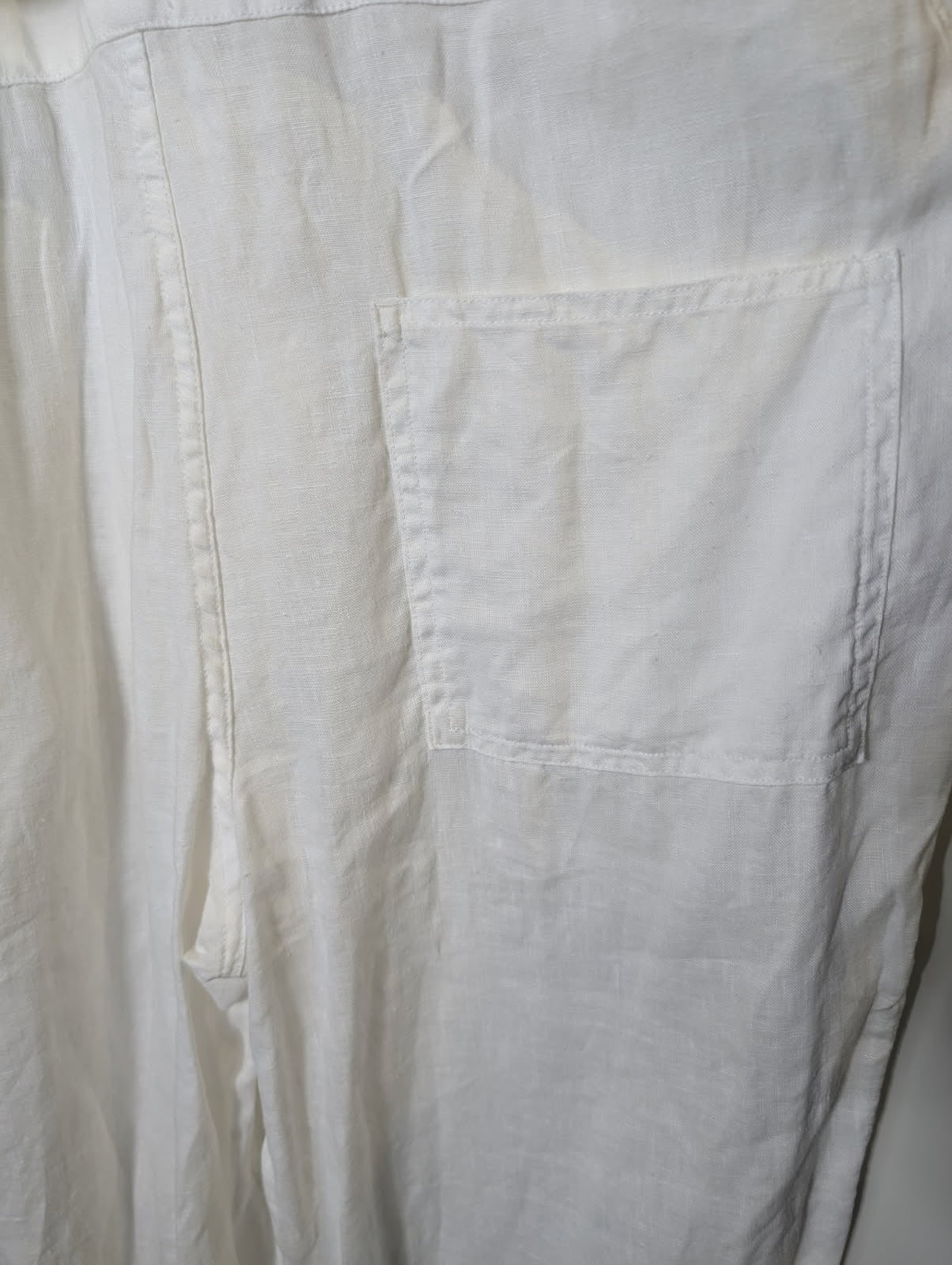 Assembly Label Linen Utility Jumpsuit - White Size 8 - Image 7