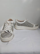 Carvela Kurt Geiger Crystal Embellished Platform Sneakers White - Image 7
