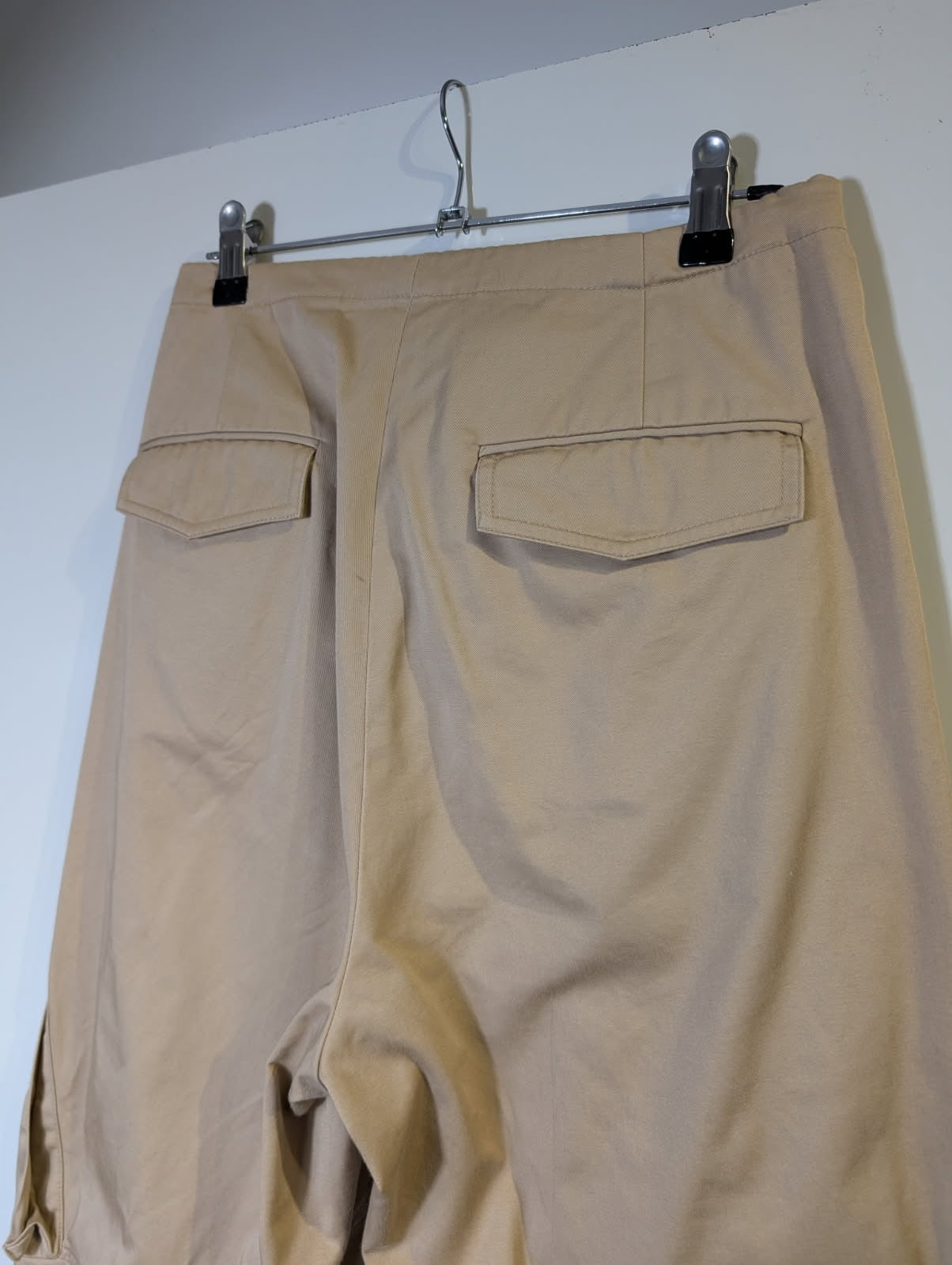 Gior Lee Cargo Trousers Beige Utility Pants - Image 7