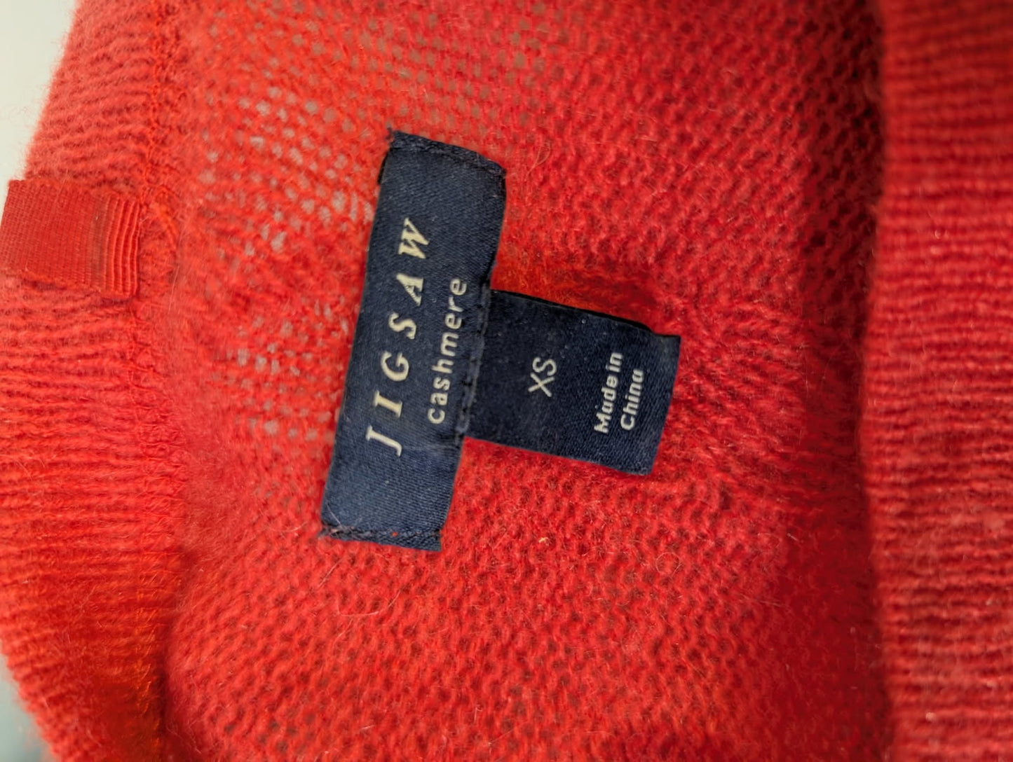 Jigsaw Women's Crewneck Sweater 100% Cashmere Red Size XS - Image 7