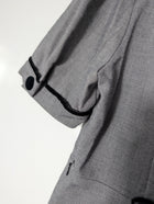 KATHERINE London V-Neck Dress Grey Houndstooth Size 12 - Image 7