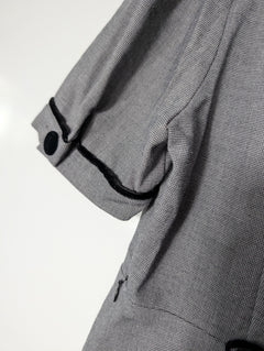 KATHERINE London V-Neck Dress Grey Houndstooth Size 12 - Image 7