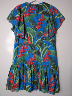 Farm Rio Dream Garden Mini Dress Tropical Floral Print Size S - Image 7