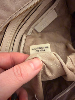 Michael Kors Sutton Medium Satchel Cream Leather Handbag - Image 7