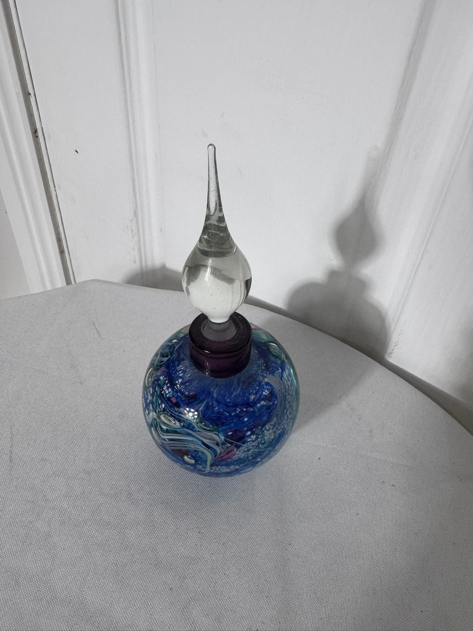 Ogishi Mizuno Studio Glass Perfume Bottle Art Glass Signed Murano Style  - Image 2