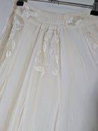 Hemant & Nandita Embroidered Cotton Maxi Skirt White - Image 7