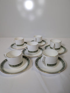 Royal Doulton Rondelay H.5004 Fine Bone China Teacup and Saucer Set - Image 1