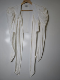 ATOIR The Barbados Top White Puff Sleeve Tie-Front Blouse AU 8 - Image 1