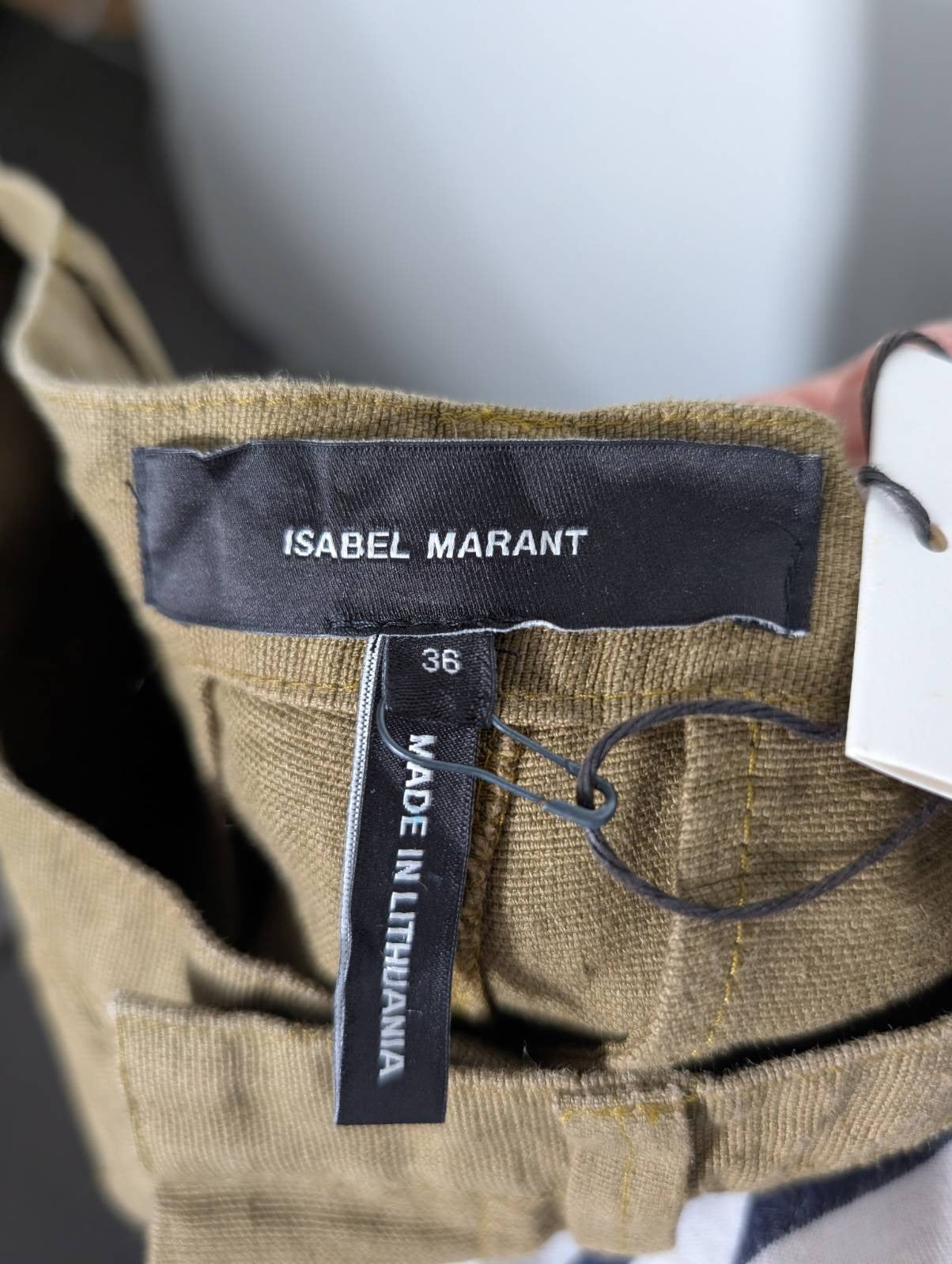 Isabel Marant Utah Trousers - Bronze Linen Blend Size 36 - Image 7