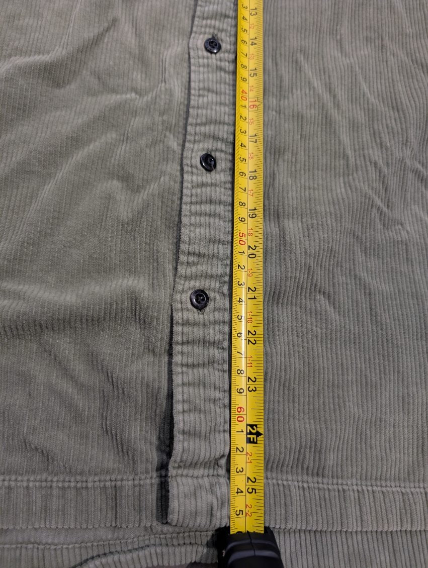 Scotch & Soda Men's Olive Green Corduroy Button-Down Shirt - Image 7