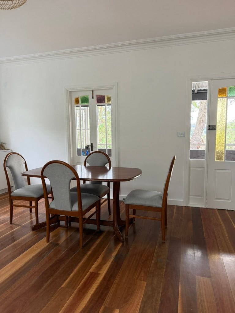 Parker Mid-Century Modern Teak Dining Table And 4 Chairs - Image 7