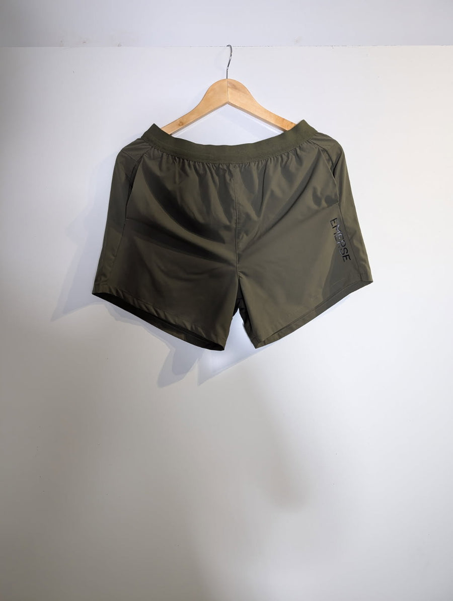 Emerse Performance Training Shorts - Olive Green Men's Size Small - Image 7