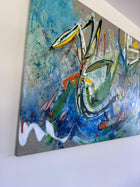 Zoe Ellenberg Original Abstract Expressionist Painting - Large-Scale Statement Canvas - Image 6