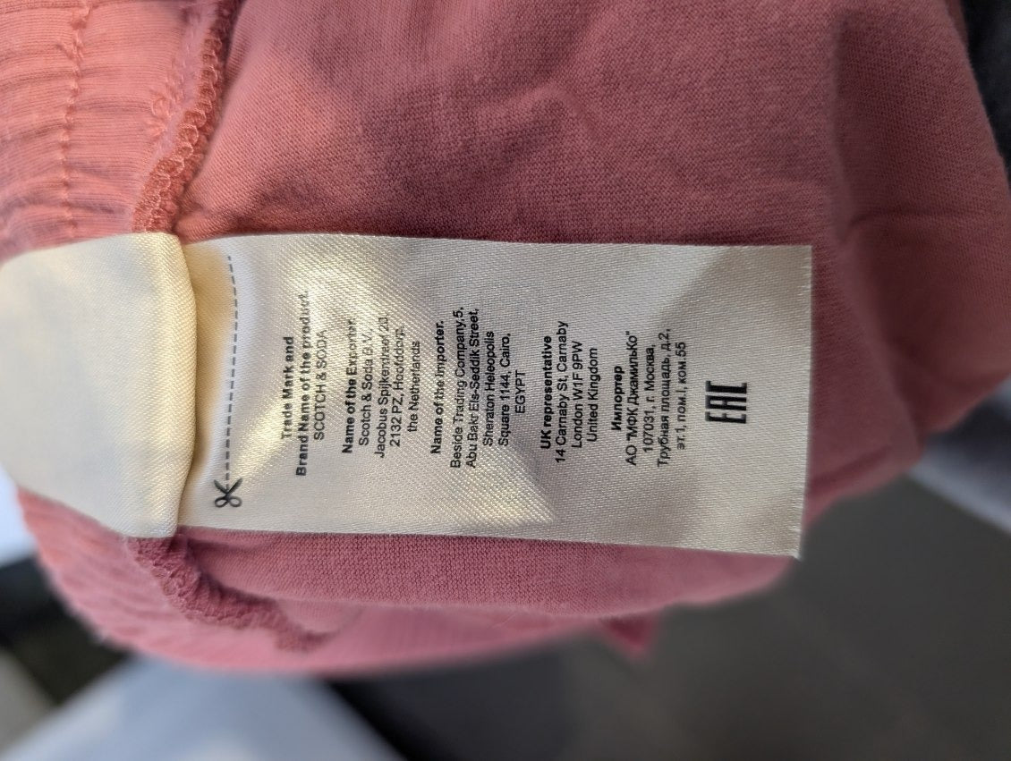 Scotch & Soda Drawstring Joggers Pink Women's Size Small - Image 7