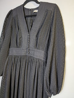 Zimmermann Pleated Midi Dress Black Size 1 - Image 5