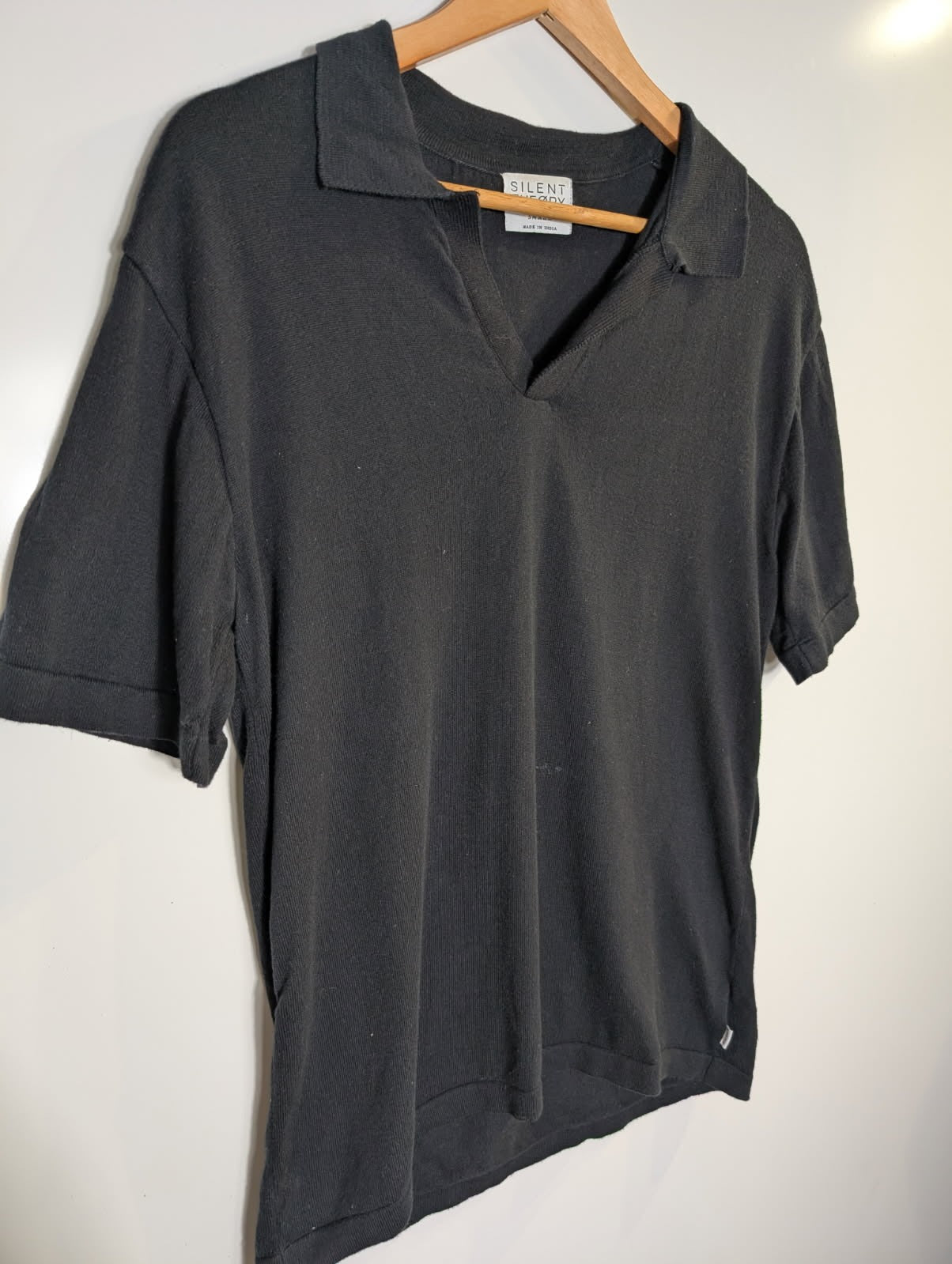 Silent Theory Black Polo Shirt - Men's Size Small - Image 7