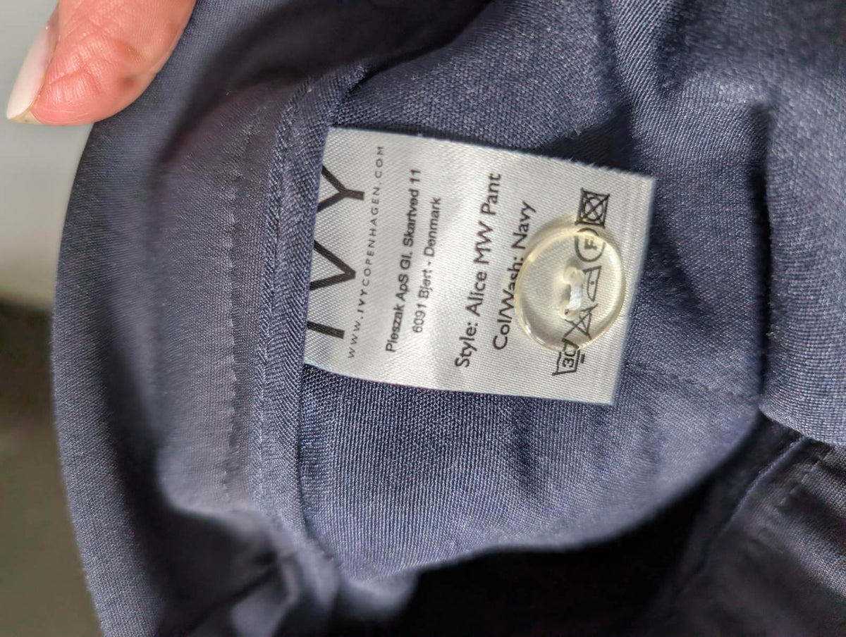 IVY Copenhagen Alice MW Pants Navy Blue Size 30 - Image 7