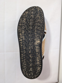 Marni Raffia and Leather Slingback Sandals Beige and White - Image 7