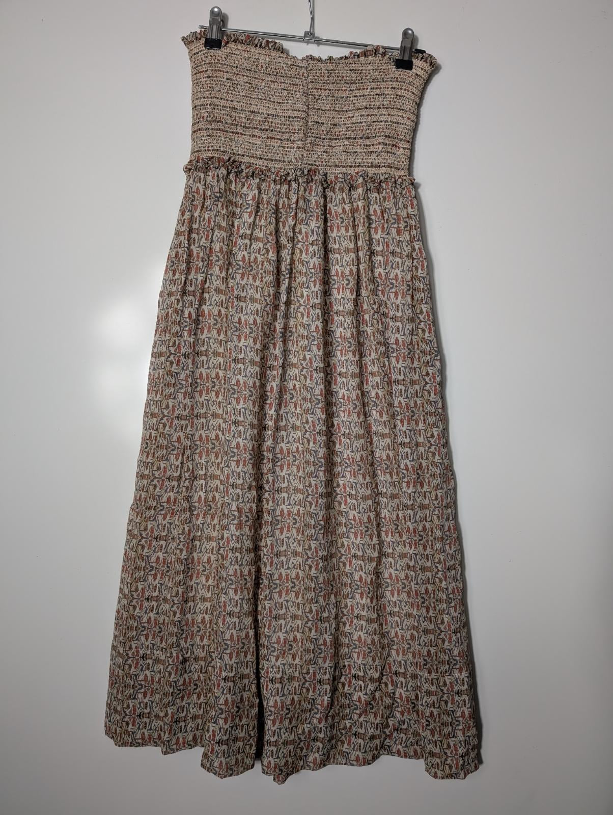Isabel Marant Silk Smocked Strapless Maxi Dress - Size 36 - Image 7
