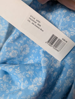 Ganni Floral Tie-Front Top and Wrap Skirt Set EU 36 - Image 7