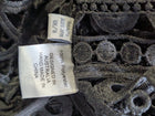Shakuhachi Guipure Lace Long Sleeve Midi Dress Black US 4 / AU 8 - Image 2