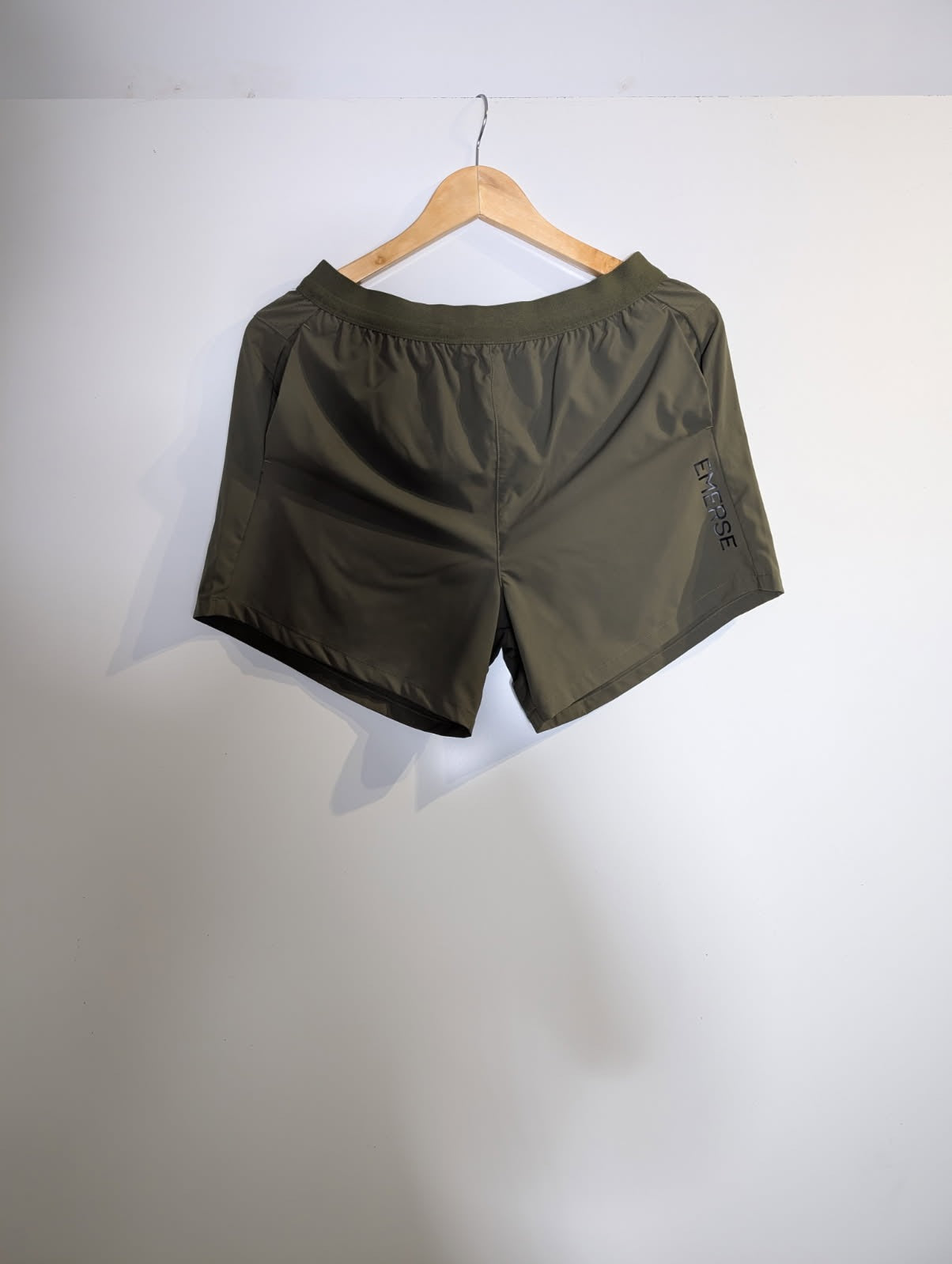Emerse Performance Training Shorts - Olive Green Men's Size Small - Image 7