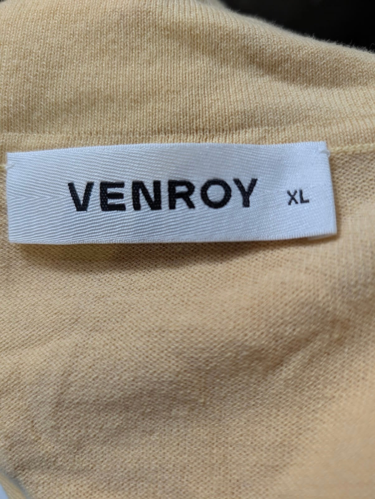 Venroy Pointelle Knitted Shirt - Sahara Sun Men's XL - Image 7