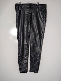 Witchery Women's Coated Skinny Jeans Black Size 14 - Image 1