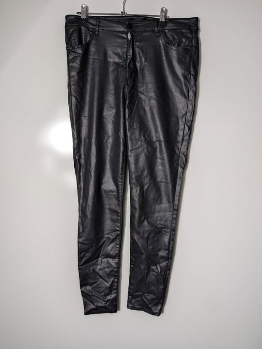 Witchery Women's Coated Skinny Jeans Black Size 14 - Image 1
