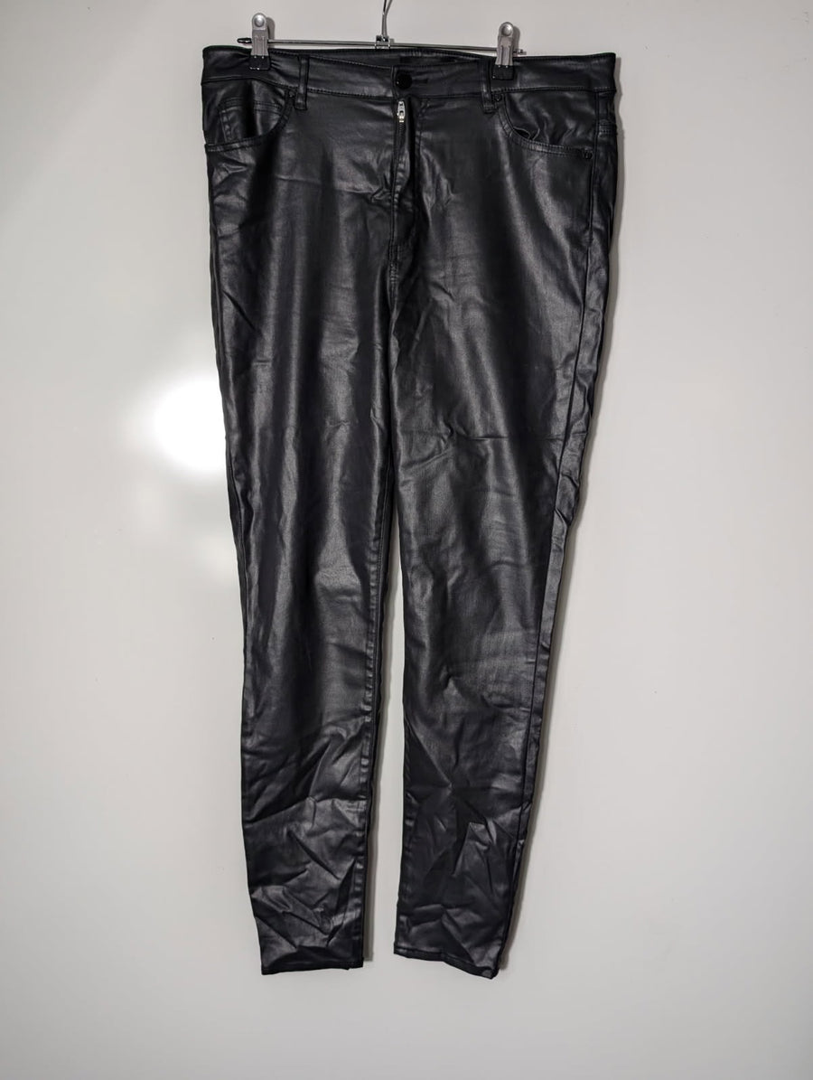 Witchery Women's Coated Skinny Jeans Black Size 14 - Image 1