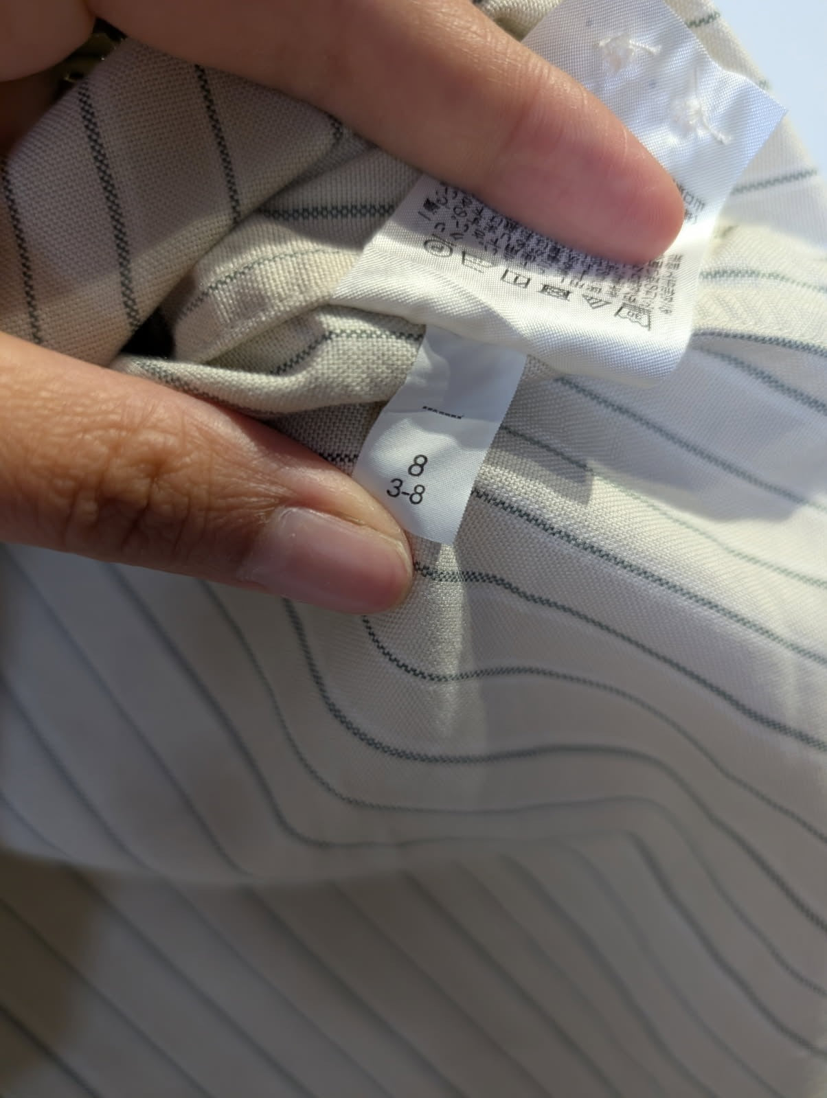 JW Anderson x Uniqlo Striped Cropped Shirt Women's Size 8 - Image 7