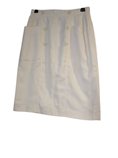 Cécilene Vintage Double-Breasted Midi Skirt Cream - Image 1