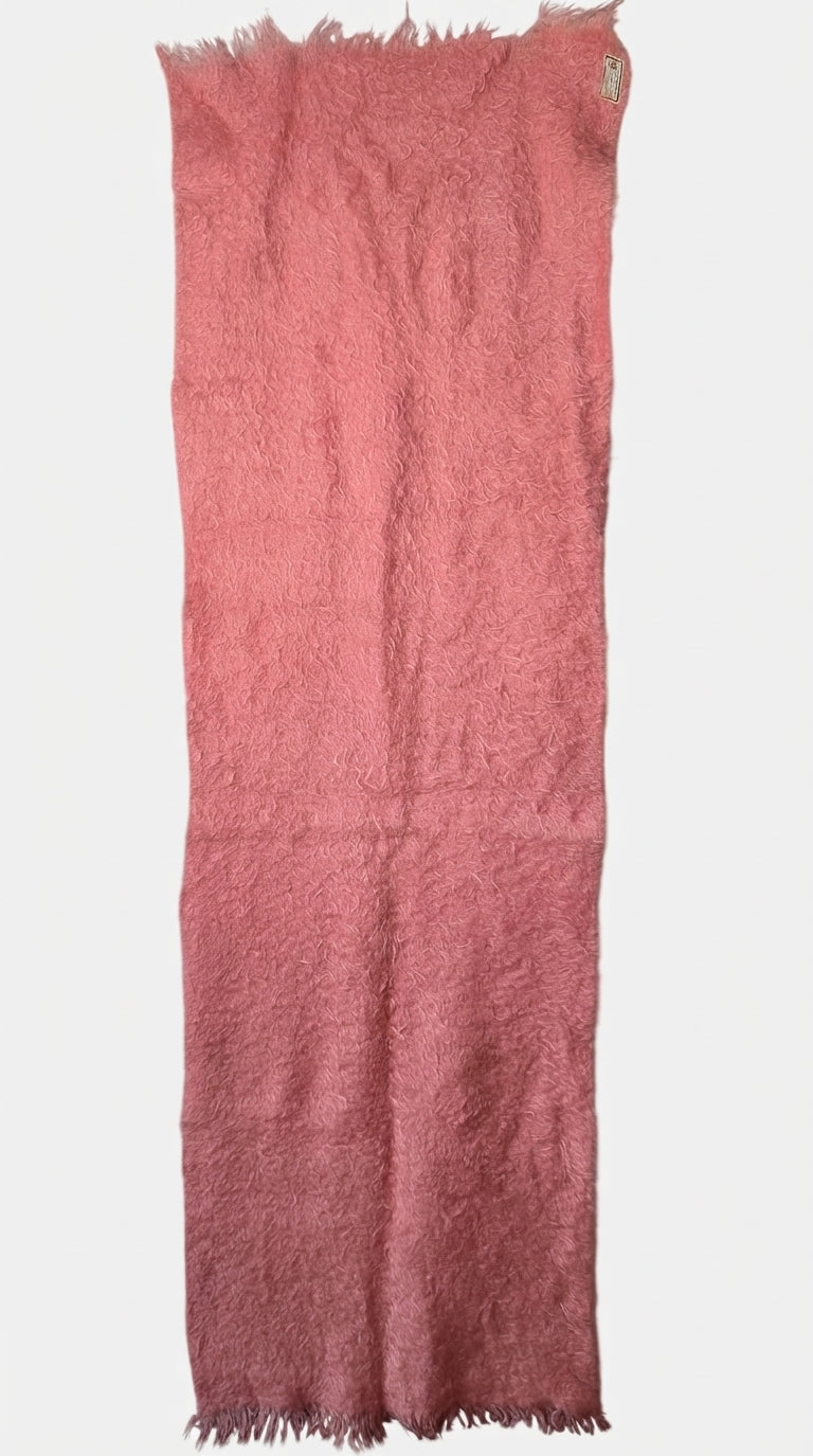 Mohair Blend Scarf Dusty Pink One Size