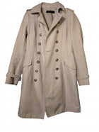 Zara Woman Double-Breasted Trench Coat Beige Size M - Image 1