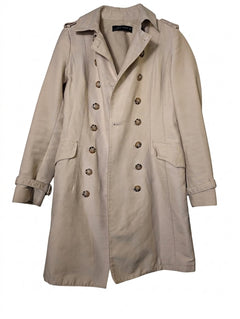 Zara Woman Double-Breasted Trench Coat Beige Size M - Image 1