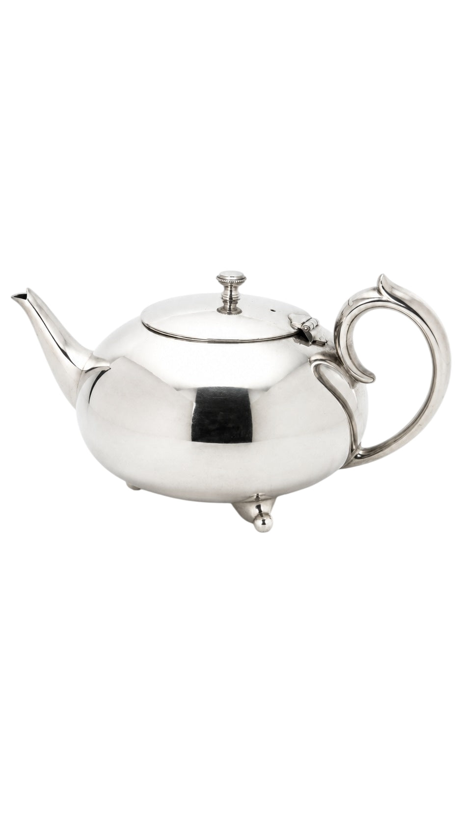Vintage Silver Plated Teapot - Elegant Footed Design - Image 1