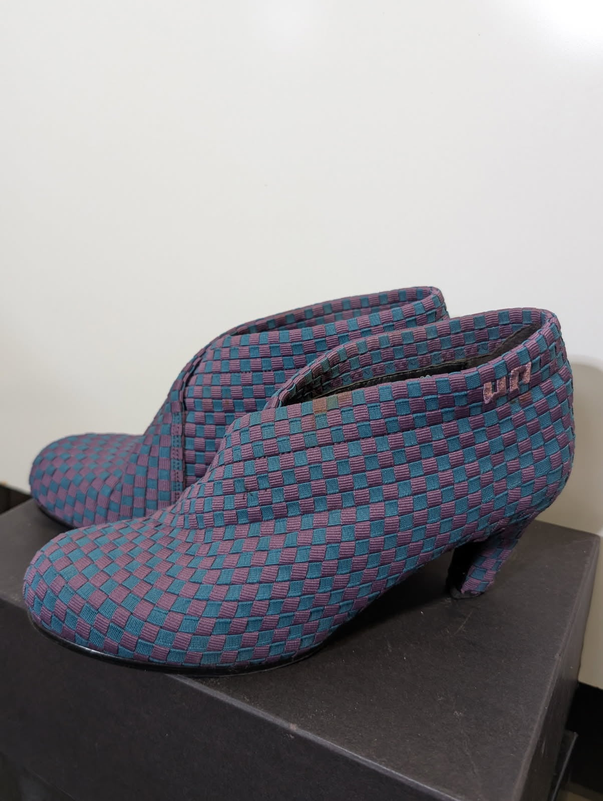 United Nude Woven Ankle Boots - Purple & Teal Kitten Heel EU 39 - Image 1