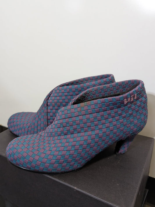 United Nude Woven Ankle Boots - Purple & Teal Kitten Heel EU 39 - Image 1
