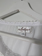 Arnhem Boho Crochet Trim Long Sleeve Blouse White Size M - Image 4