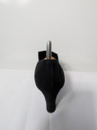 Prada Suede Fringed Kiltie Heeled Loafers Black EU 37 - Image 3