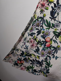 Ginger & smart Floral One-Shoulder Maxi Dress 100% Silk White Size:8 - Image 3