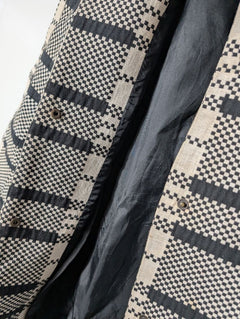 Mango Textured Coat Black and White Checkered XS - Image 7