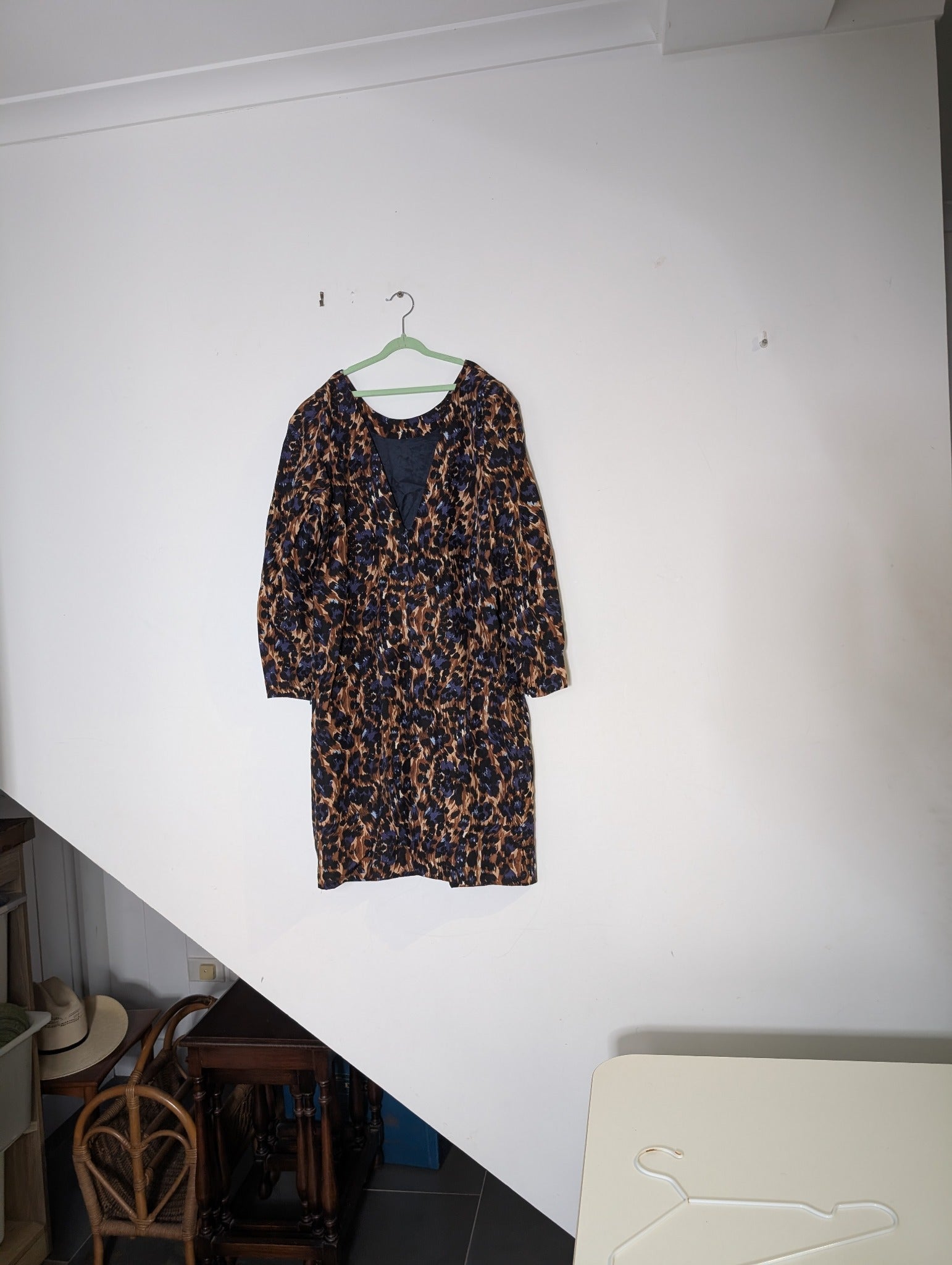 Camilla and Marc Long Sleeve Leopard Print Dress Multicolour - Image 2